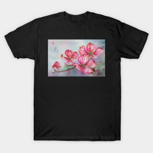 Pink Dogwood Flower T-Shirt